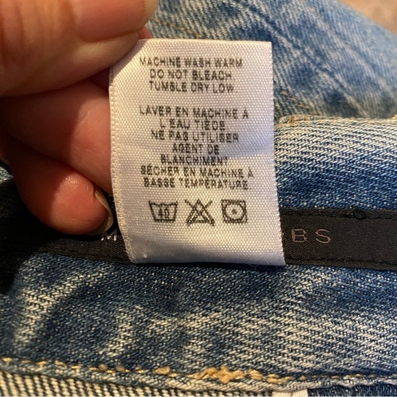 MARC JACOBS Women Light Blue Boho Midi Jean Skirt Size 6 - Picture 5 of 5